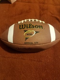 Jerry Rice Jr signed football.
