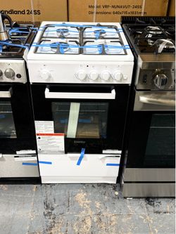White 24” gas stove finance available