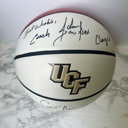 UCF Knights NCAA Basketball Signed By Coach Johnny Dawkins & Coach Abe (2019)