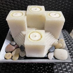 Fountain With Tea Candles
