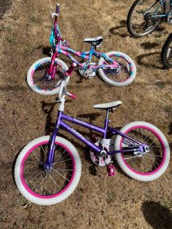 Two girls bikes