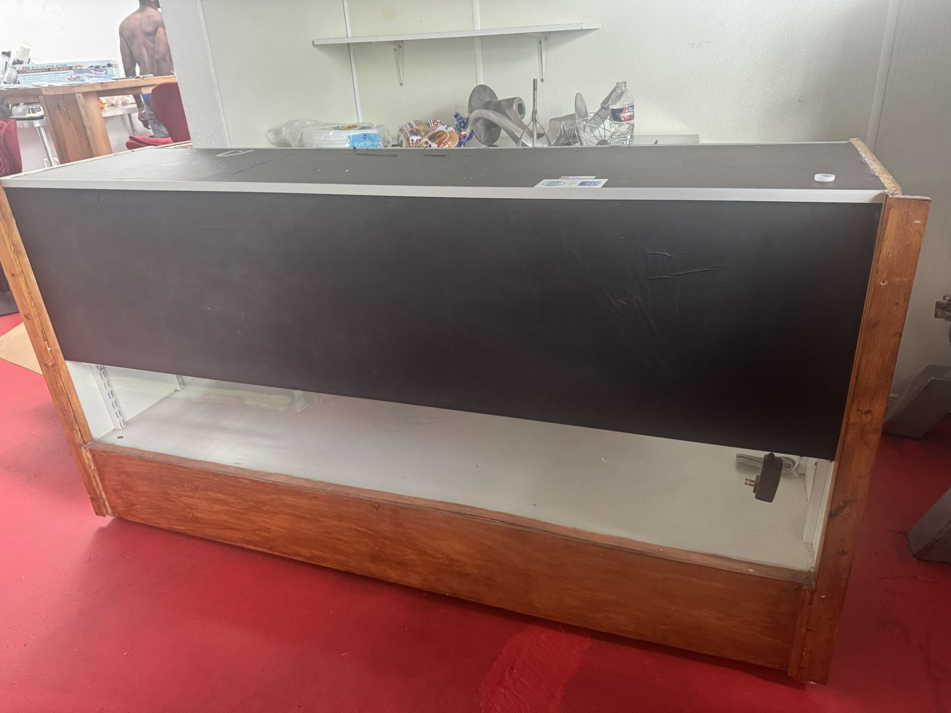 Wood And Glass Display Cabinet