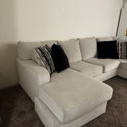Ashley Off-White/Cream Couch