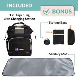 Brand new baby diaper bag and can be used for traveling as well