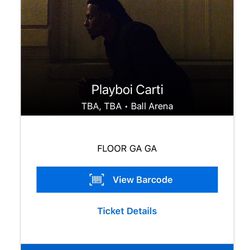 Playboi Carti Ticket General Admission 