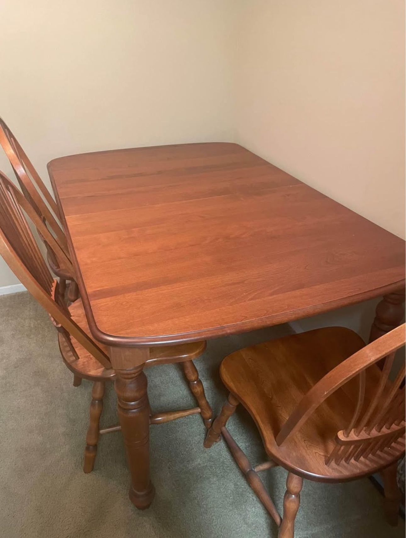 Cherrywood Dining Room Table With Chairs