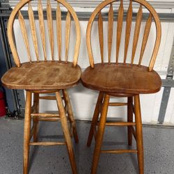 Solid Wood Bar Stools 