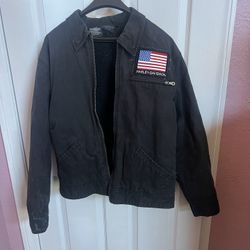  Harley-Davidson riding jacket with an American flag patch