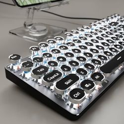 Typewriter Keyboard Wired Mechanical Keyboard Clicky sound