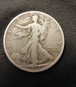 1935 walking liberty half dollar