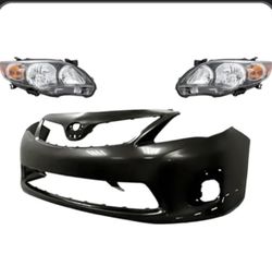 Bumper + Headlight  Assemblies W/ Headlights