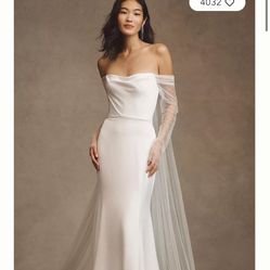 Jenny By Jenny Yoo Olivia Long Sleeve Ivory Gown