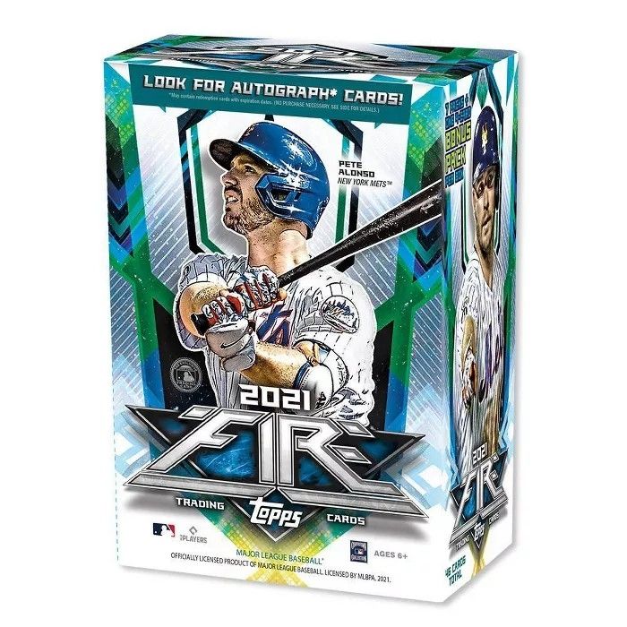 2021 Topps MLB Fire Baseball Trading Card Blaster Box

