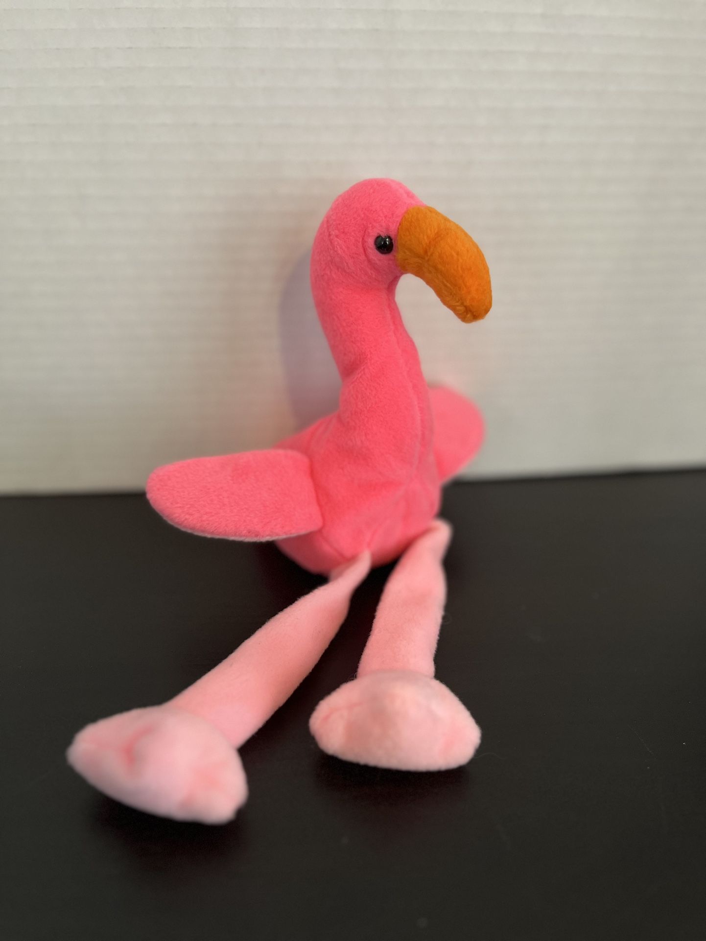 Ty Beanie Babies PINKY the Flamingo 1995 PVC Pellets Retired