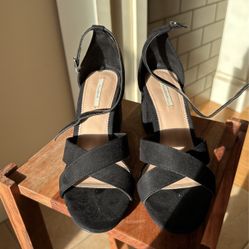 Pull & Bear Block Heel Sandal Size 7.5 EU 38