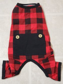 Buffalo Plaid Dog Pajamas (Size: Small)