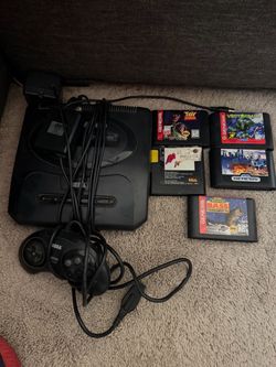 Sega Genesis Console with Controller and 5 Games