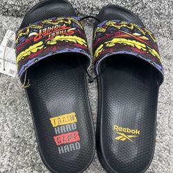 Reebok Street Fighter Classic Slide Sandals HP2208 US 11 Men Brand New With Tags