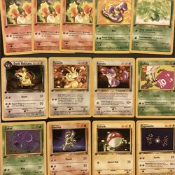 1st Edition Pokemon Team Rocket Cards (Heavily Played) $2 Each