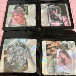 twice keychains with post card