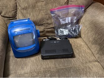 Old tv with converter