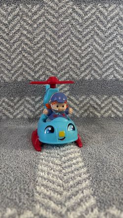 Fisher-Price Little People Animal Rescue Helicopter Blue with Red Rotors