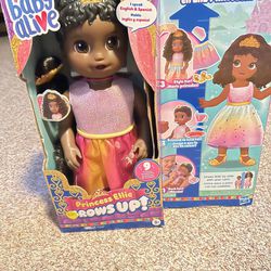 Baby alive princess ellie grows up 15 inch doll