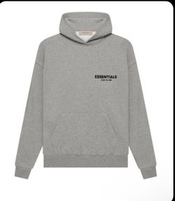 Essential fear of god dark oatmeal hoodie