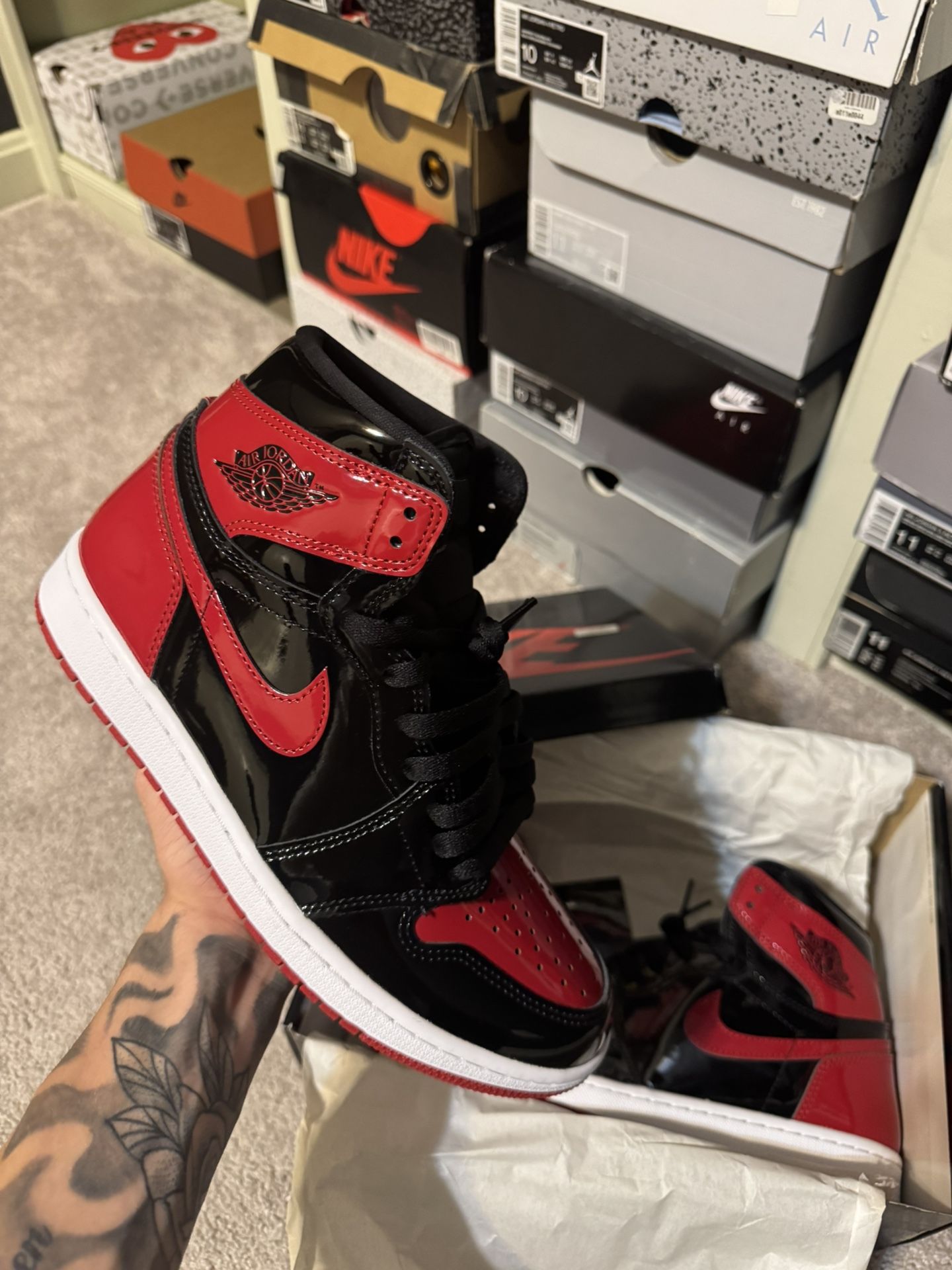 Air Jordan 1 Patent Bred High OG ‘Patent Bred’