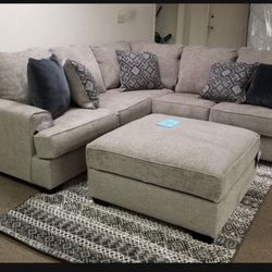 Ashley Signature Bovarian Stone Sectional Couch Sofa ✅ Brand New ✨ In Stock✅ Living Room💥