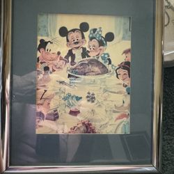 Disney 8x10 Framed Matted Art Work  Picture 