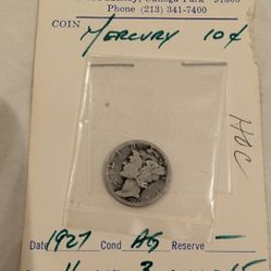 Mercury Dime 1926 Silver 