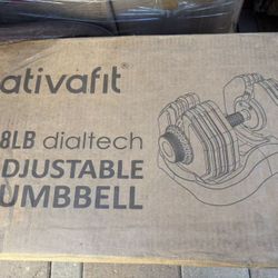 ATIVAFIT Adjustable Dumbbell Set (88 LB Pair), Quick Dial Weight System, 