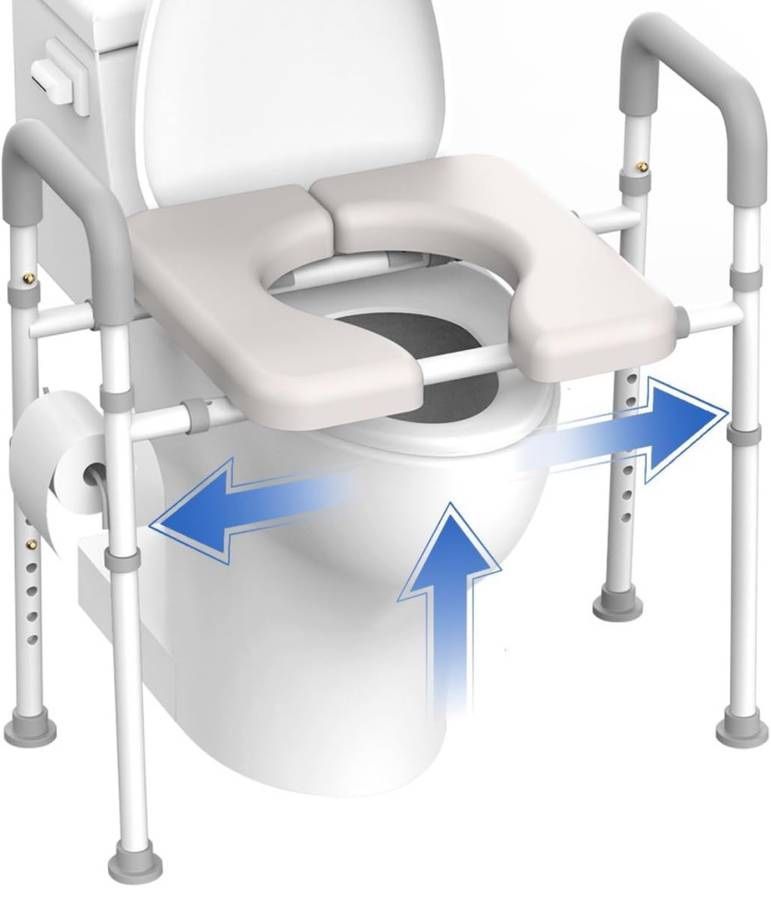 Brand New Raised Toilet Seat with Handles