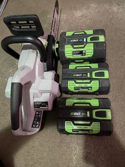 Ego Chainsaw With Batteries