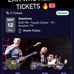 Aventura Concert Tickets 🎟️ 