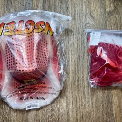 Christmas Corset & Cowgirl Hat Set