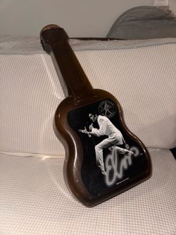 Elvis Presley guitar-shaped coin bank