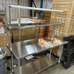 New Stainless Steel Work Station Prep / Packaging Tables
