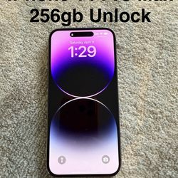 256gb iPhone 14 Pro Max with Cable Unlock for all carriers  in Palatine $500