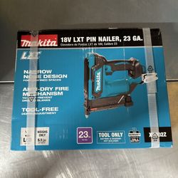 Makita XTP02Z 18V LXT Li-Ion 23-Gauge 1‑3/8" Cordless Pin Nailer (Tool Only)