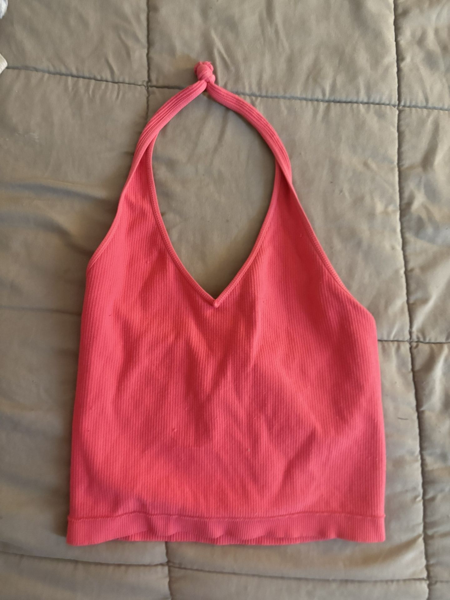pink halter top
