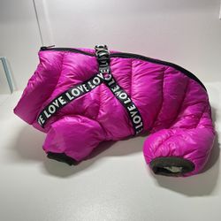 Dog Coat, Waterproof Dog Jacket for Winter, Warm Fullbody Dog Snowsuit Size S 