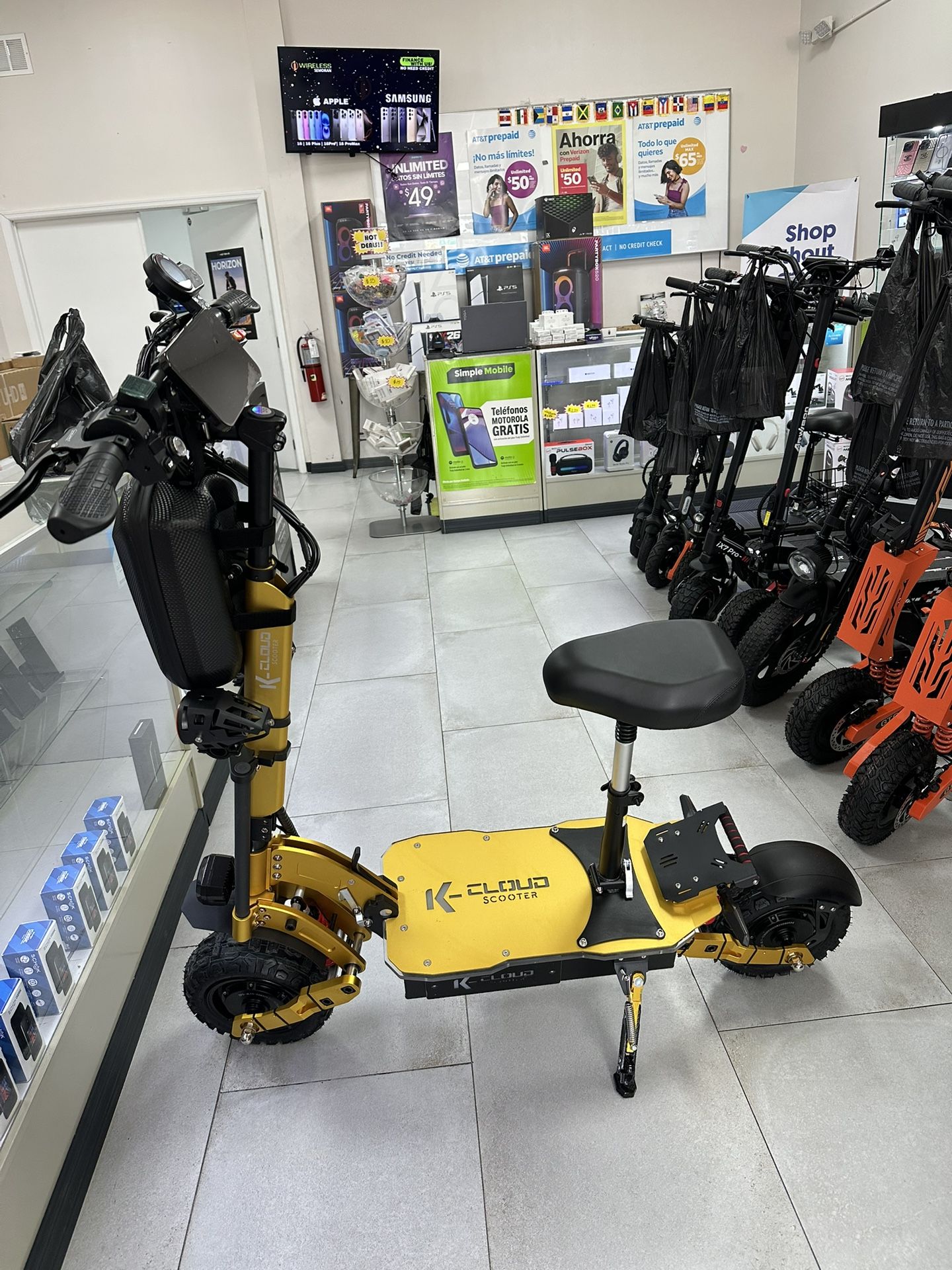 K Cloud K6 Electric Scooter 60MPH! Finance For $50 Down Payment!!