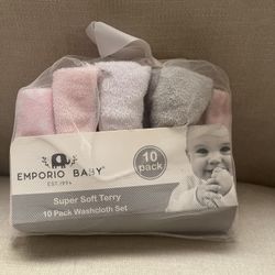 Brand New Baby Washcloth Set