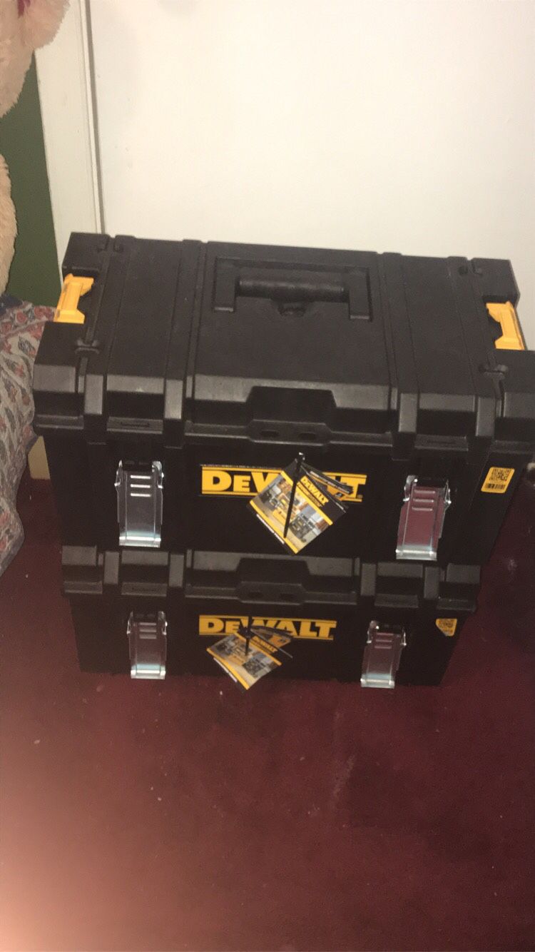 2 new Dewalt tool boxes