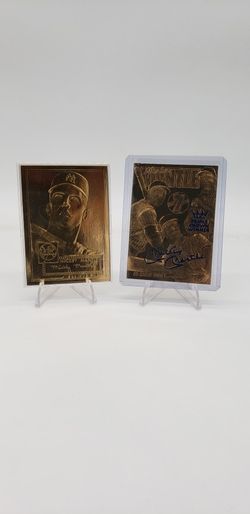 Mickey Mantle Gold Plated Cards.