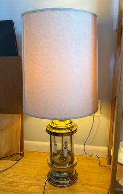 Vintage nautical lantern table lamp