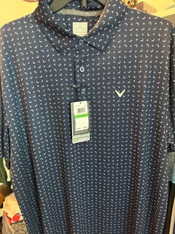 MENS CALLAWAY GOLF SHIRTS (NEW LARGE) 2 for $155.00