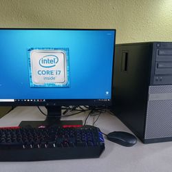 Dell Intel Core i7 Business+Studio PC Full Computer Setup Fast 256gb Ssd +500gb Hard Drive +2 DVD BURNERS